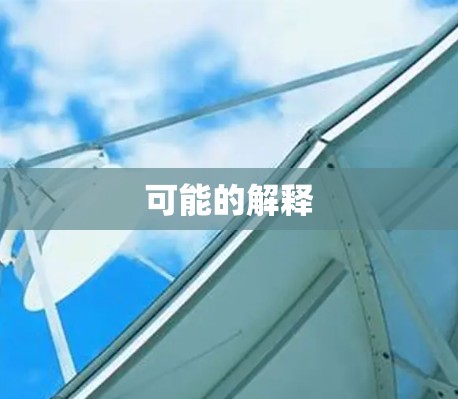 可能的解释