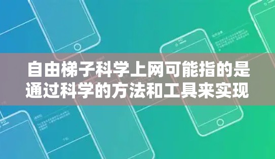 自由梯子科学上网可能指的是通过科学的方法和工具来实现更自由、更安全的网络访问。以下是一些可能相关的概念和方法