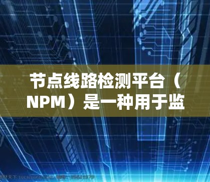 节点线路检测平台（NPM）是一种用于监控、管理和故障定位的网络设备，帮助管理员实时发现和解决网络中断问题。以下是对节点线路检测平台的详细分析和总结