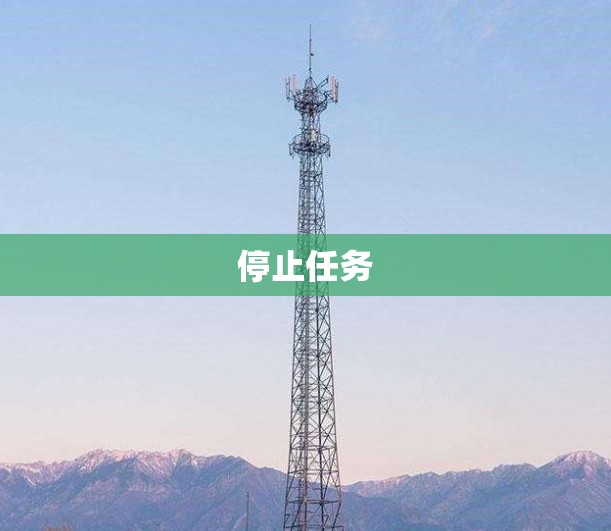 停止任务