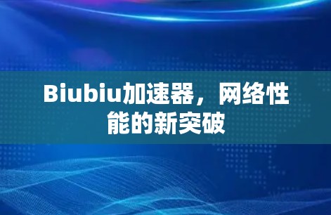 Biubiu加速器，网络性能的新突破